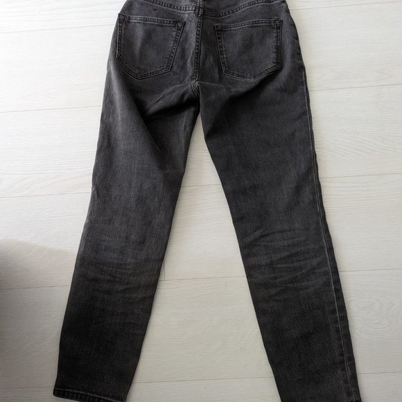 Frank and Oak Stevie denim mom jeans faded black - Picture 3 of 7